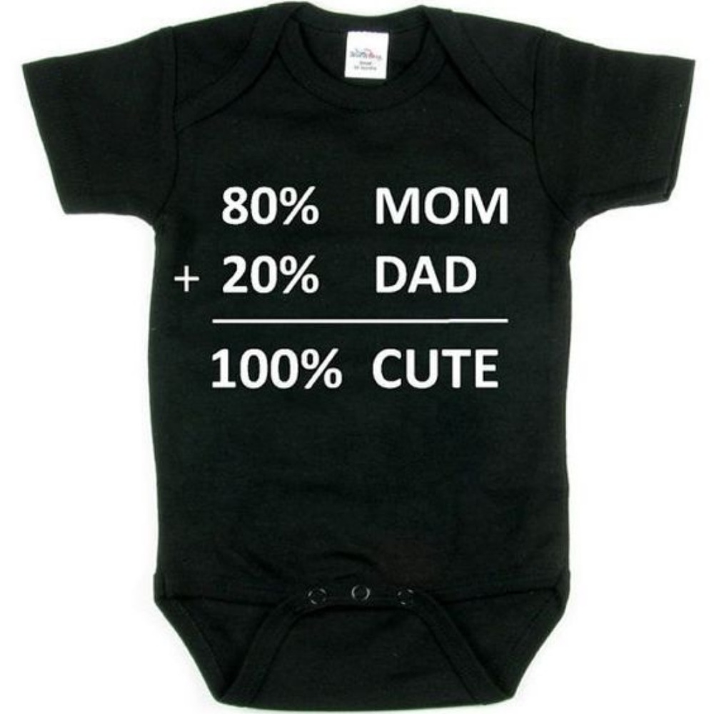 80 Percent Mom 20 Percent Dad 100 Percent Cute